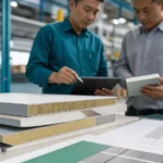 Contoh material sandwich panel dan lembar spesifikasi untuk proyek pabrik Cikarang
