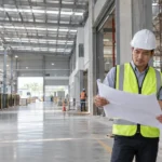Tim proyek meninjau RAB renovasi pabrik Cikarang dan BOQ di area industri